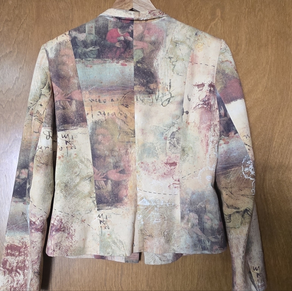 Vintage Walking Art Australia Abstract Blazer Jacket Medium - Picture 5 of 11